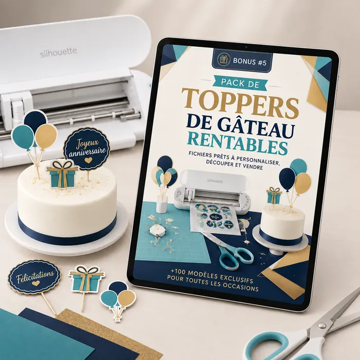 Bonus 5 : Pack de toppers de gâteau
